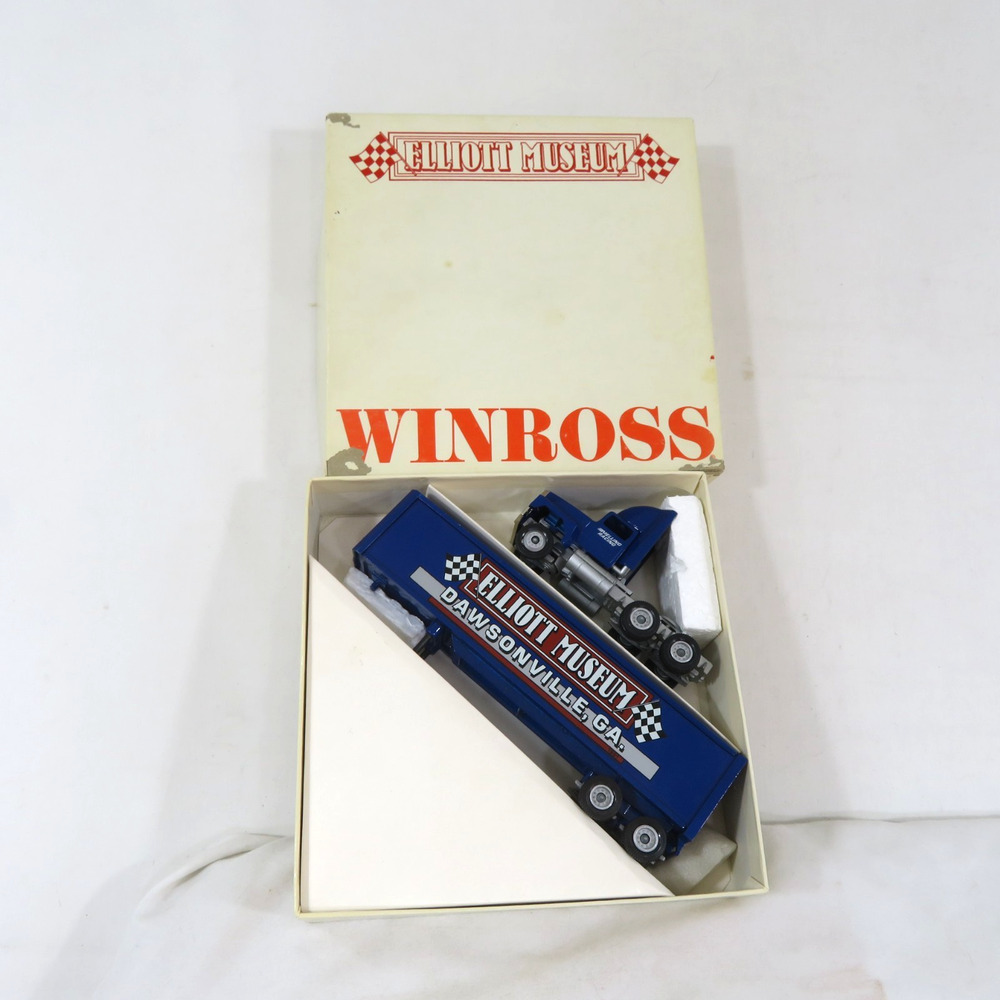 Winross Elliott Museum Diecast Tractor Trailer Truck Blue Vintage